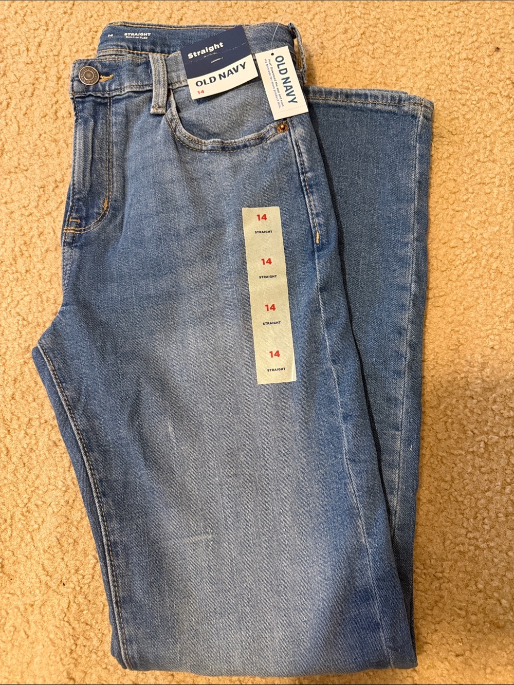 Old Navy boy’s Straight Jeans - Light Blue
